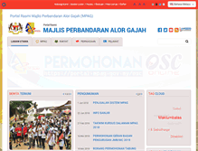 Tablet Screenshot of mpag.gov.my
